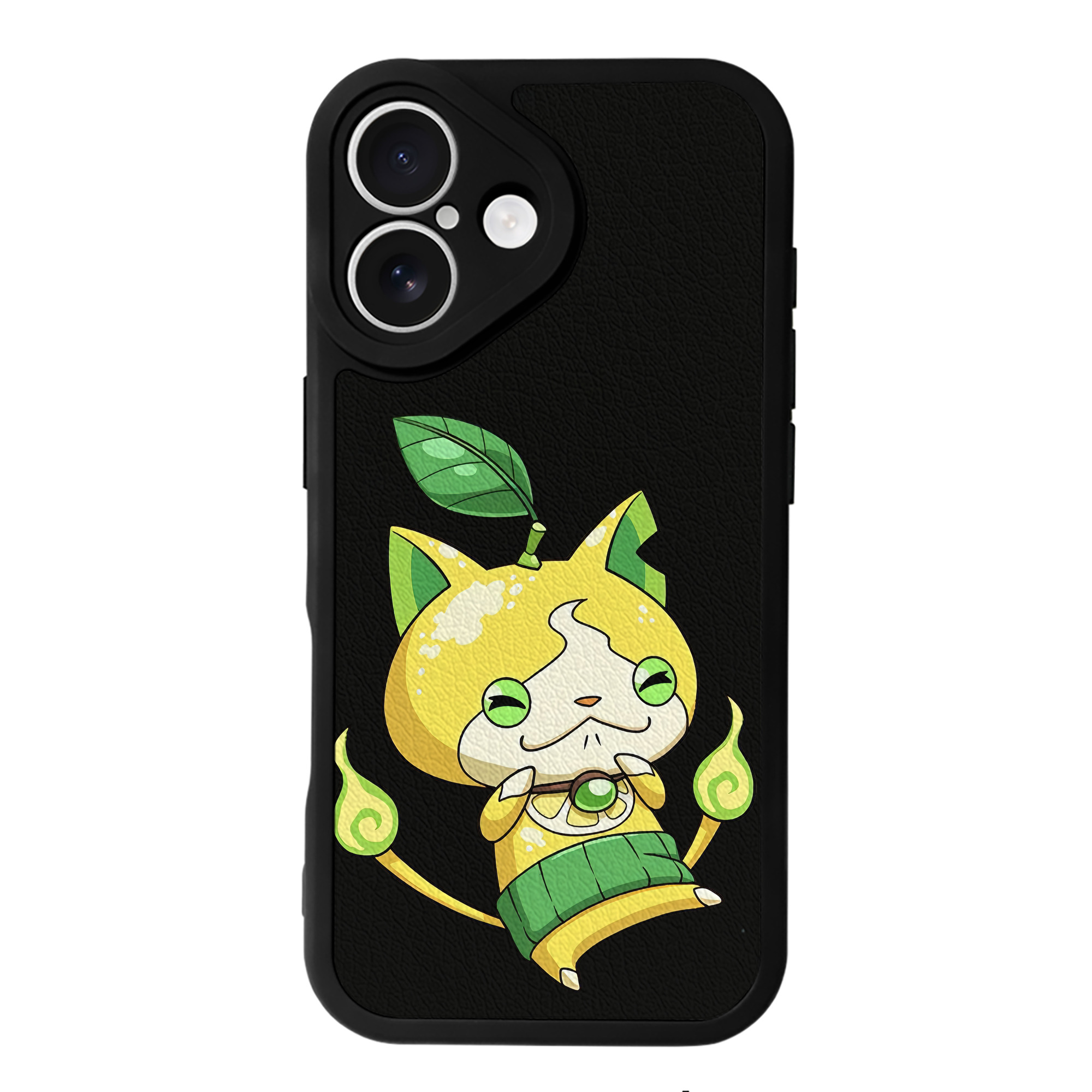 （画像用） 妖怪ウォッチ Yo-kai Watch 【iPhone 16シリーズ対応】シリコンスマホケース（レザー調） 材質：シリコン